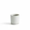 Hay Plant Pot With Saucer White