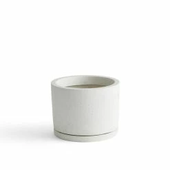 Hay Plant Pot With Saucer White -Vitra Shop 541432 Plant Pot with Saucer L white