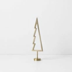Ferm Living Gold Winterland Brass Tree Outline