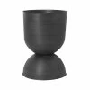 Ferm Living Hourglass Pot – Black Large Ø50