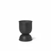 Ferm Living Hourglass Pot – Black Extra Small