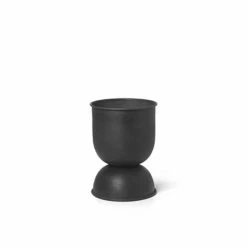 Ferm Living Hourglass Pot – Black Extra Small