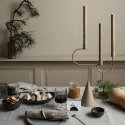 Ferm Living Linen Napkins – Set Of 2 -Vitra Shop Ferm Living Linen Napkins Set of 2 Lifestyle3