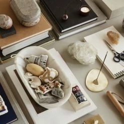 Ferm Living Stone Incense Burner -Vitra Shop Ferm Living Stone Incense Burner Brass Lifestyle 4