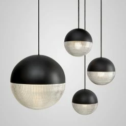 Lee Broom Little Lens Flair Pendant Light -Vitra Shop LittleLensFlair Pendant Black1