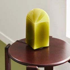 Hay Parade Table Lamp -Vitra Shop Parade Table Lamp 240 moss green Rey Stool Umber brown wb lacquered beech 2