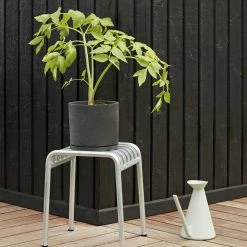 Hay Plant Pot With Saucer Black -Vitra Shop Plant Pot With Saucer XXL black Watering Can light grey Palissade Stool Hot Galvanised