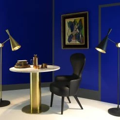 Tom DixonBeat Floor Lamp Brass -Vitra Shop Tom Dixon Beat Floor Lamps Lifestyle 4