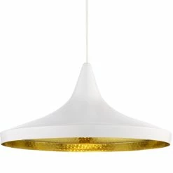 Tom Dixon Beat Pendant Light Wide -Vitra Shop Tom Dixon Beat Wide Pendant White