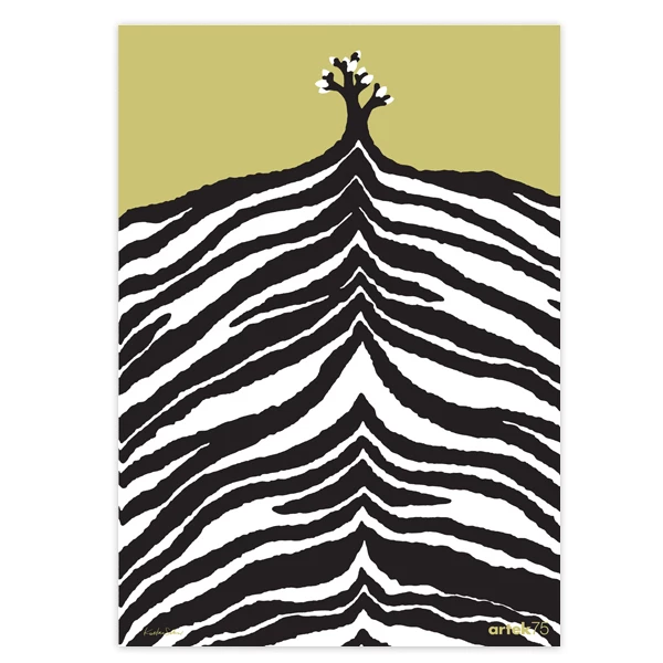 Artek Zebra Print 75 Years Poster 1 Artek Zebra Print 75 Years Poster