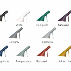 Louis Poulsen AJ Wall Light -Vitra Shop aj lights colour swatches