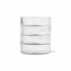 Ferm Living Ripple Serving Bowls Set Of 4 -Vitra Shop fermLIVING RippleServingBowls Clear 1104266335 pack 2