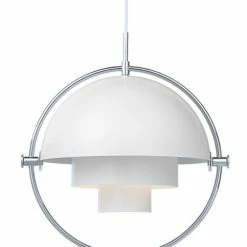 Gubi Multi-Lite Pendant Light Chrome -Vitra Shop gubi multi lite pendant chrome white 3