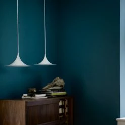 Gubi Semi Pendant Light -Vitra Shop gubi semi pendant matt white lifestyle