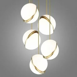 Lee Broom Mini Crescent Pendant Light -Vitra Shop lee broom mini crescent chandelier 5 piece suspension image1