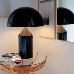 Oluce Atollo Table Lamp Black -Vitra Shop oluce black atollo 233