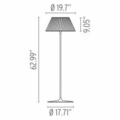 Flos Romeo Moon Floor Lamp -Vitra Shop romeo moon f diagram